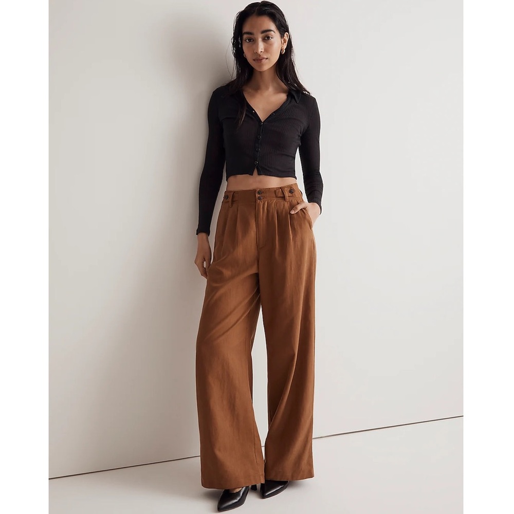 Madewell The Harlow Wide-Leg Pant Acorn Size 6